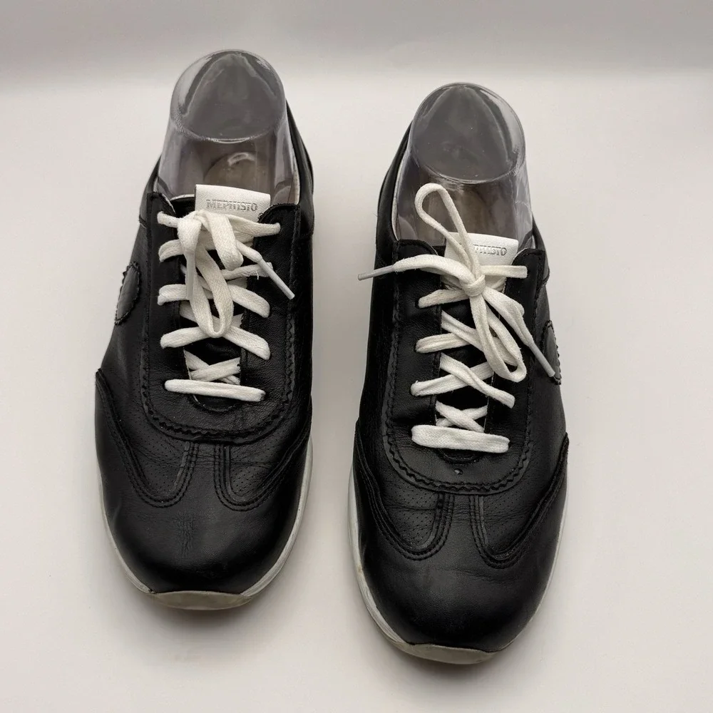 Mephisto Yael Runoff Air Jet System Sneakers Leather Suede Women 8 NO INSOLES - Picture 4 of 9